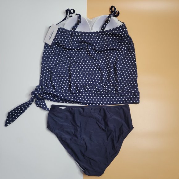 FULLFITALL Women's Plus Size Tankini Swimsuits Two Piece Bathing Suits size 14 - Picture 8 of 16